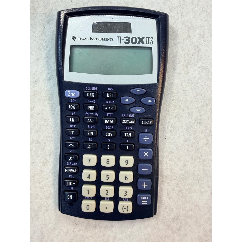 Texas Instruments TI-30XIIS Scientific Calculator Navy Blue 2-Line Display 4857